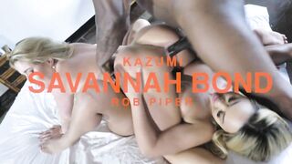 Savannah Bond and Kazumi Share BBC in Threesome