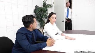 BANGBROS - Cutie Girl Karlee Grey Relieves Stress On Labor Day By Fucking Her Coworker