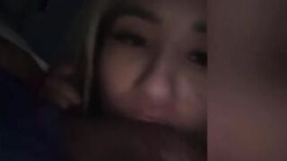 horny latina sneaking in bf best frnds room to suck & gag on his big cock